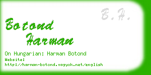 botond harman business card